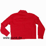 Sexypunk: Denim-Jacke im Ramonesstil, rot