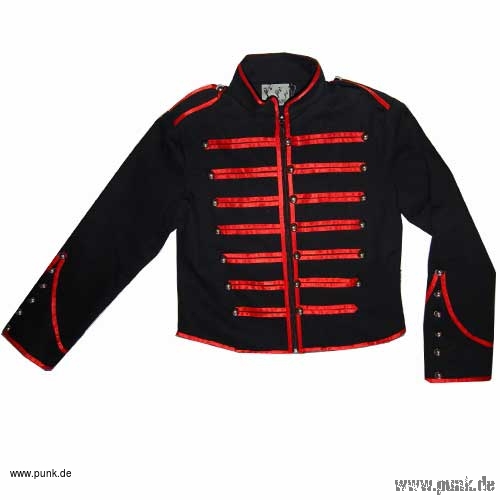 Living Dead Souls: Zirkus-Direktoren-Jacke, rote Streifen