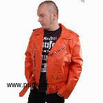 Sexypunk: Lederjacke Marty, orange