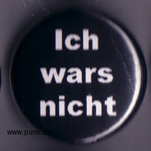 : Ich wars nicht Button