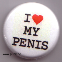 : I love my penis Button