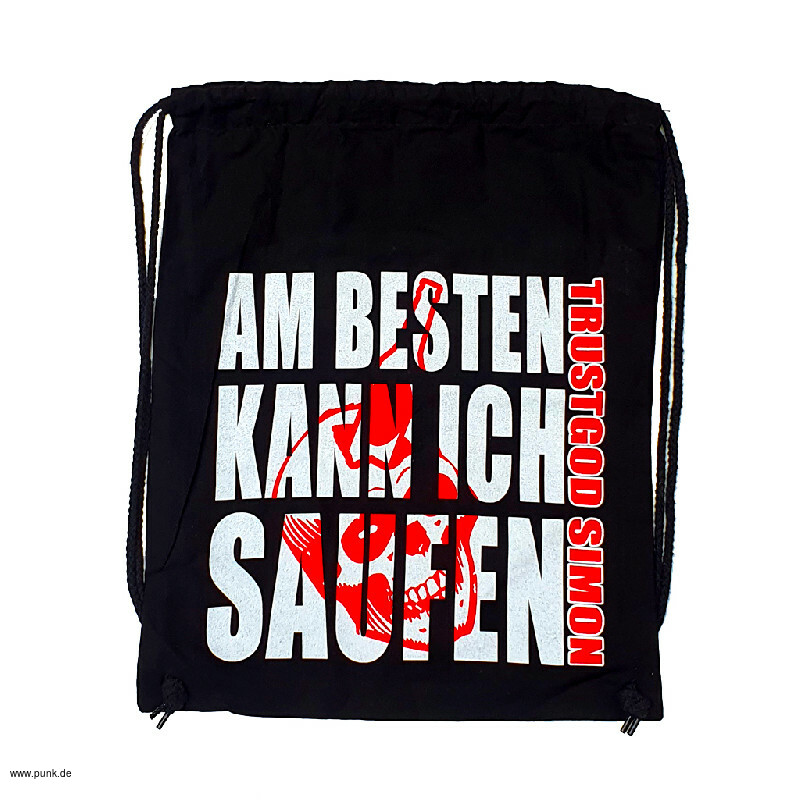 Trustgod Simon: Turnbeutel - Am besten kann ich saufen